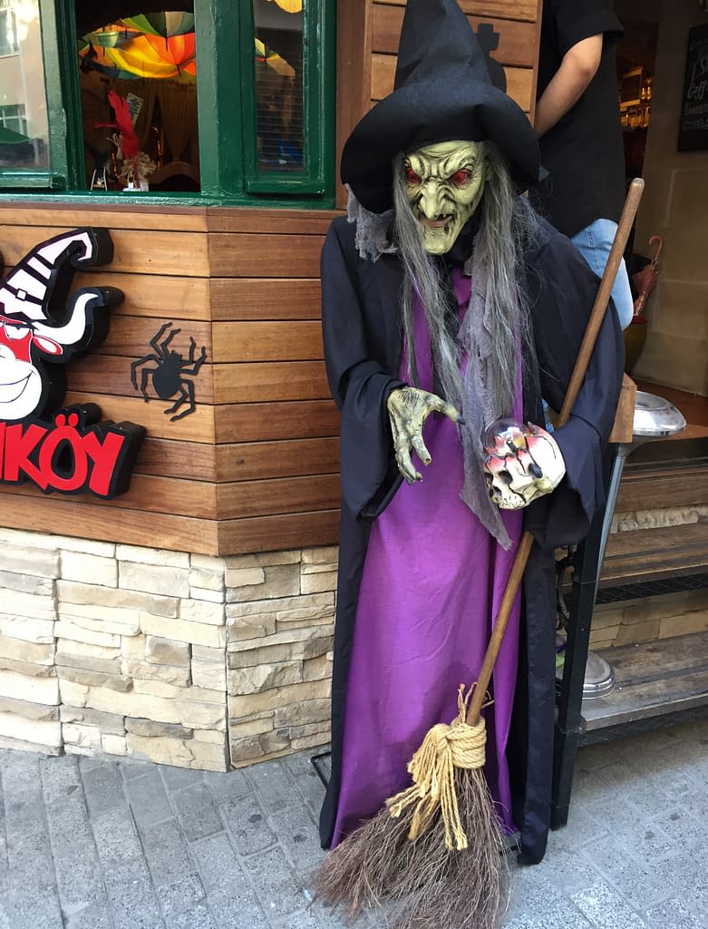 The witch on the street in Kadıköy in Istanbul.