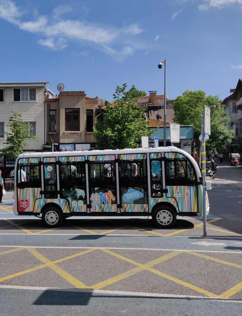 These electric vehicles will take you on a scenic tour around Büyükada Island in Istanbul.