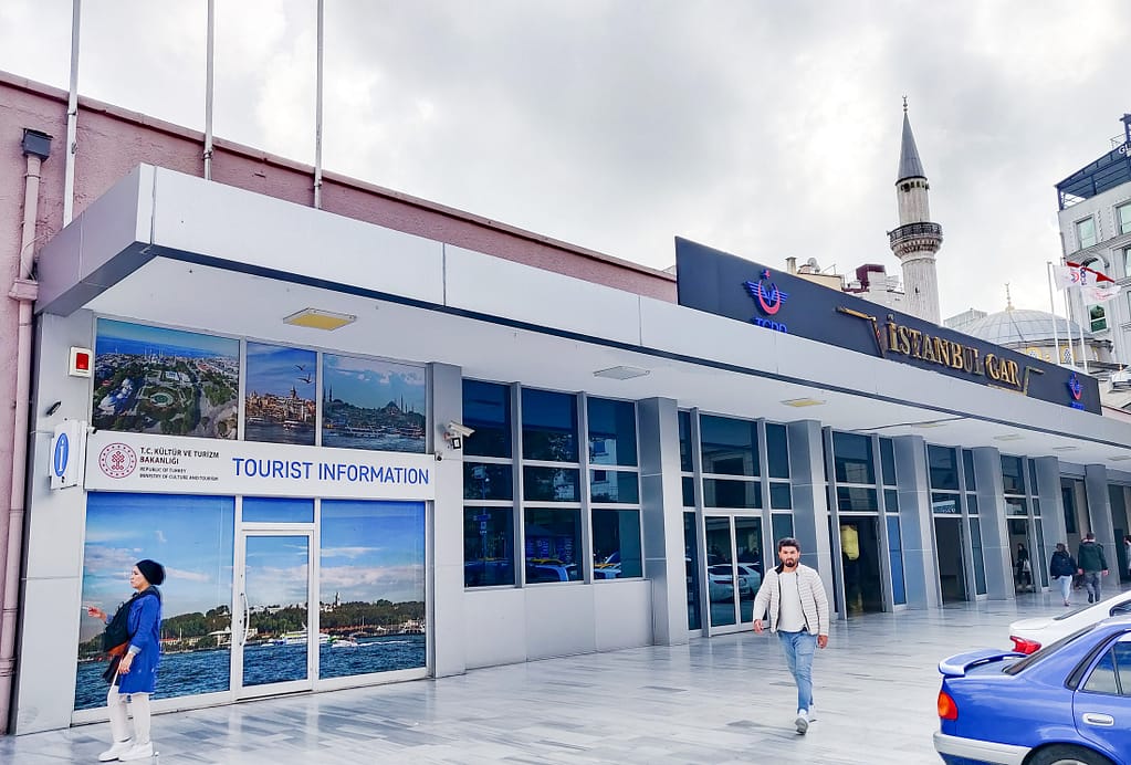 Sirkeci Railway Station (Sirkeci Garı or İstanbul Garı) in Eminönü on the European side of Istanbul.