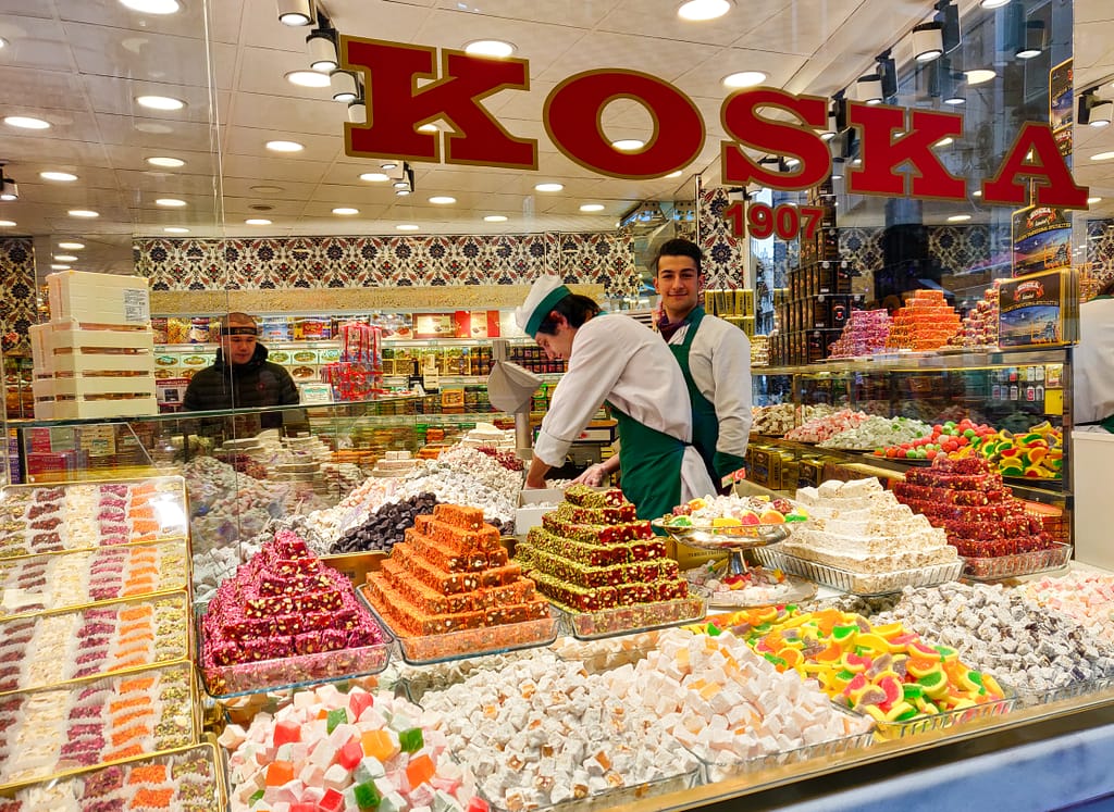 In Istanbul one traditional and well-known lokum manufacturer is a company called "Koska," which has been in operation since 1907.