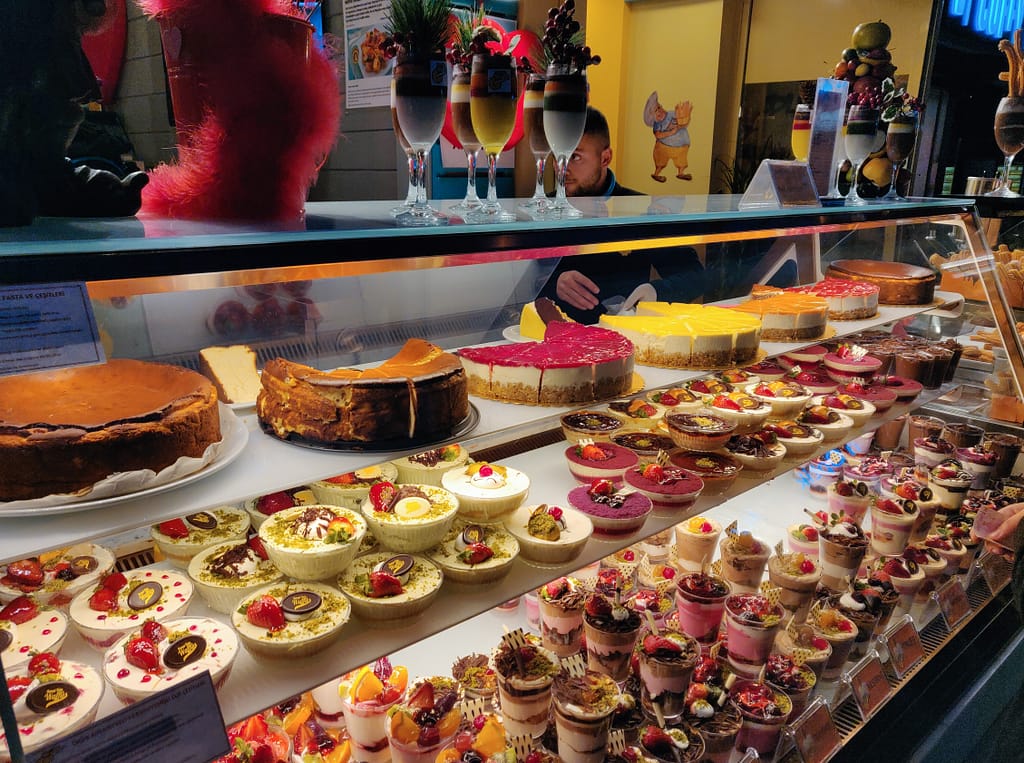 The desserts in Kadıköy: the mouth-watering, colorful delicacies.