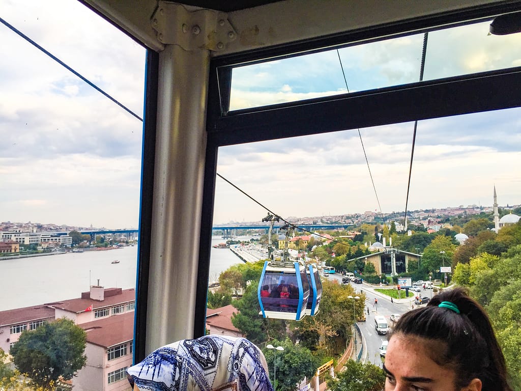 The Istanbul Cable Car is located in the Eyüp area on the northwestern shore of the Golden Horn on the European side. It runs between Eyüp-Piyer Loti (Pierre Loti Tepesi). 