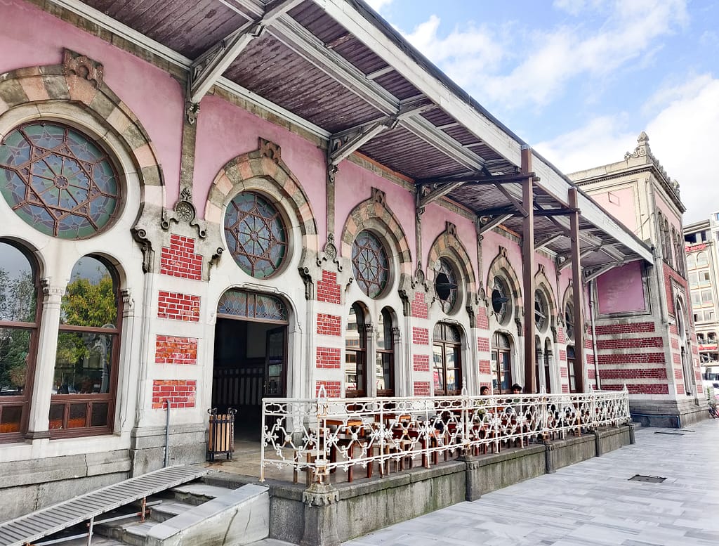 Sirkeci Railway Station (Sirkeci Garı or İstanbul Garı) in Eminönü on the European side of Istanbul. The station also houses the historical station of the Orient Express (Sirkeci Terminal).