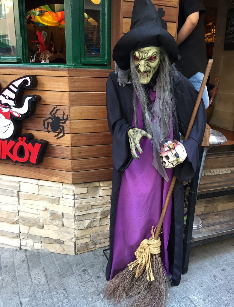 The witch on the street in Kadıköy in Istanbul.